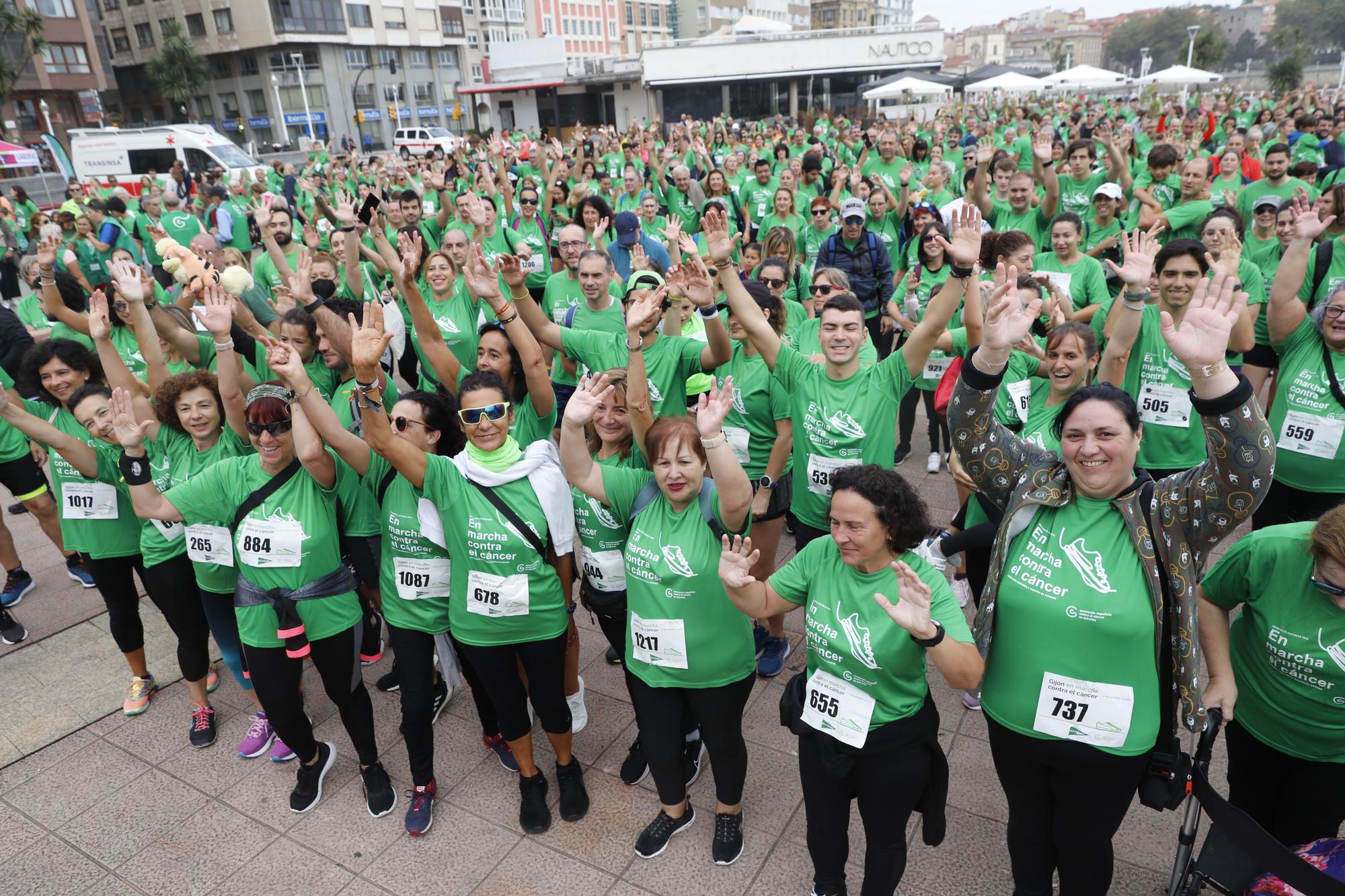 Marcha contra el cáncer en Gijón