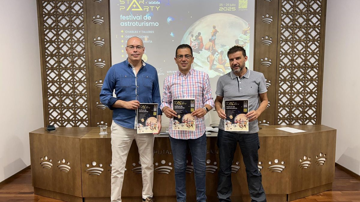 Acto de presentación de la Star Party 2025 en la Diputación de Badajoz
