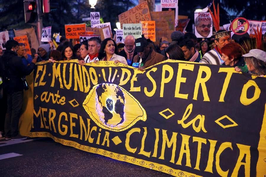 Manifestación en Madrid por la Cumbre del Clima