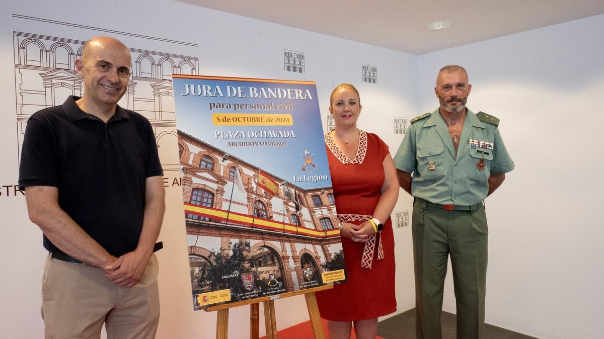 Presentación del acto de la jura de bandera civil en Archidona