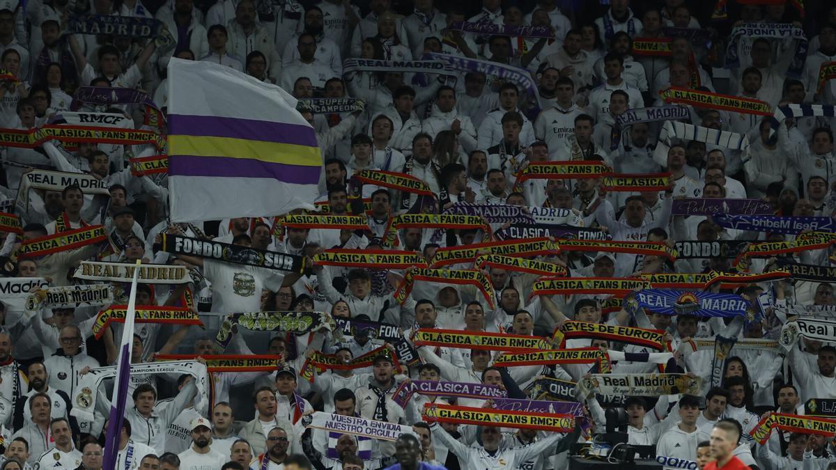 El Madrid alerta a su grada por la amenaza de la UEFA: nada de banderas españolas ni cánticos a Guardiola