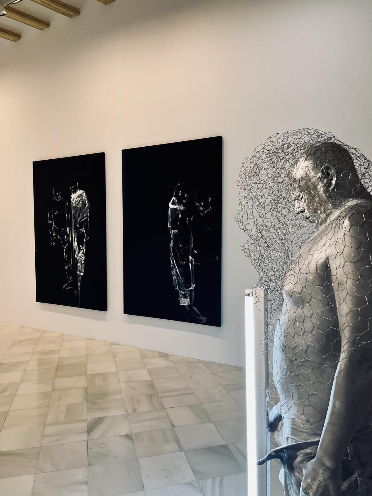 Detalle de una de las piezas que Bernardí Roig exhibe en Barcelona