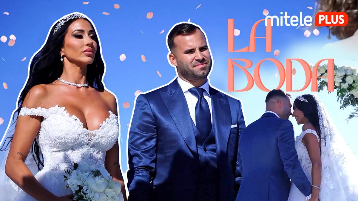 ¡Secreto desvelado! así es el vestido oficial de novia que Aurah Ruiz lució en su boda con Jesé Rodríguez