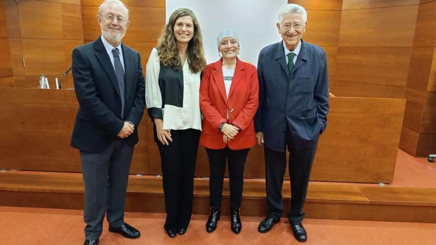 Fernando Vázquez, en el Colegio de Médicos
