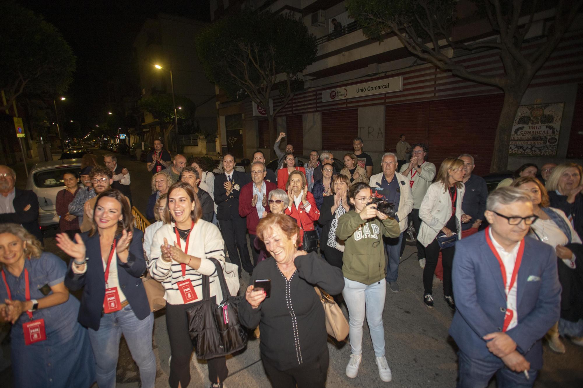 La celebración de la victoria del PSPV-PSOE de Gandia en la Casa del Poble