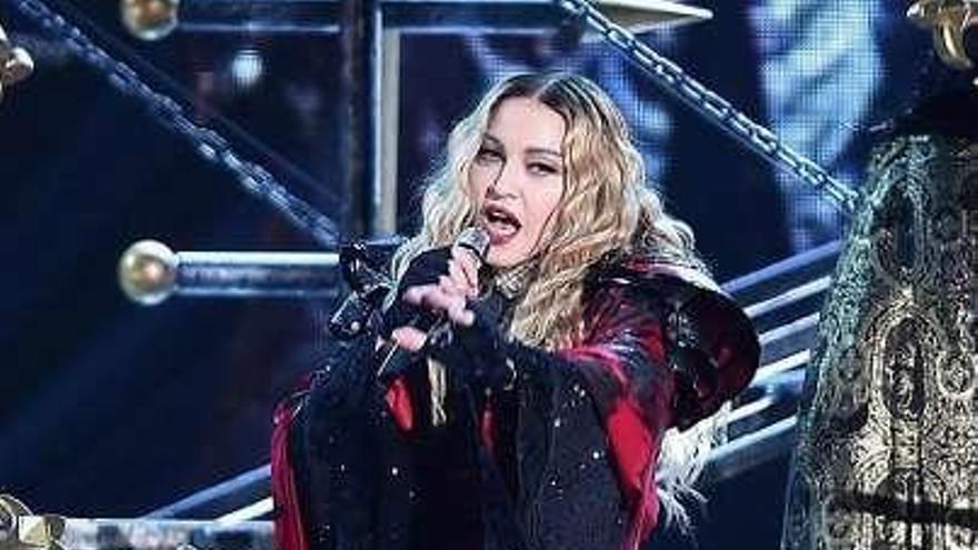 Madonna, ayer, en Turín.