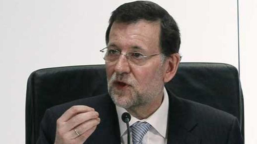 Rajoy, durante su conferencia.
