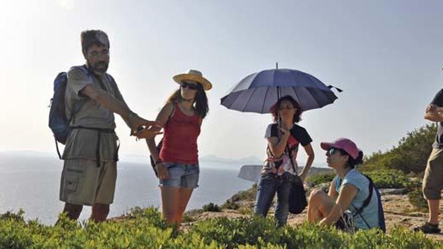 Joan Miquel González, der Guide, befürchtet Schlimmstes für diese Landschaft, sollte hier in der Gegend eine Solaranlage entstehen.