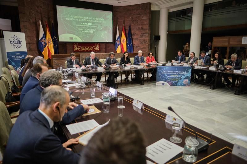 Reunión en el Parlamento de Canarias del CALRE