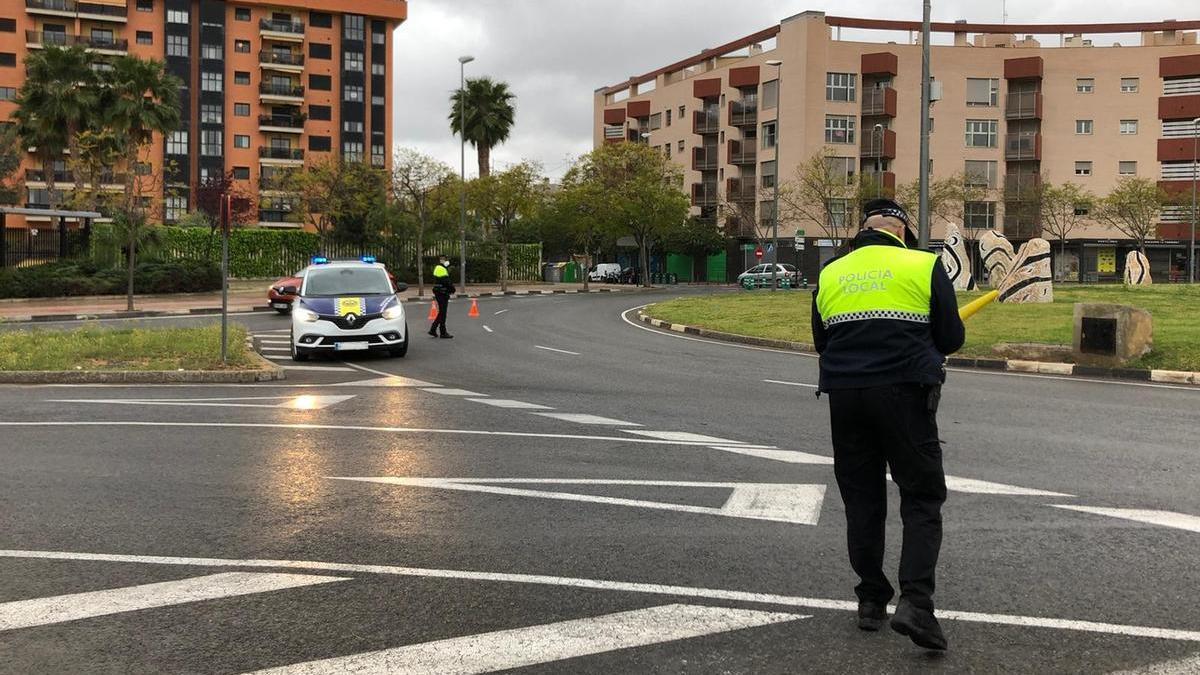 Policía Local de San Vicente, en un control