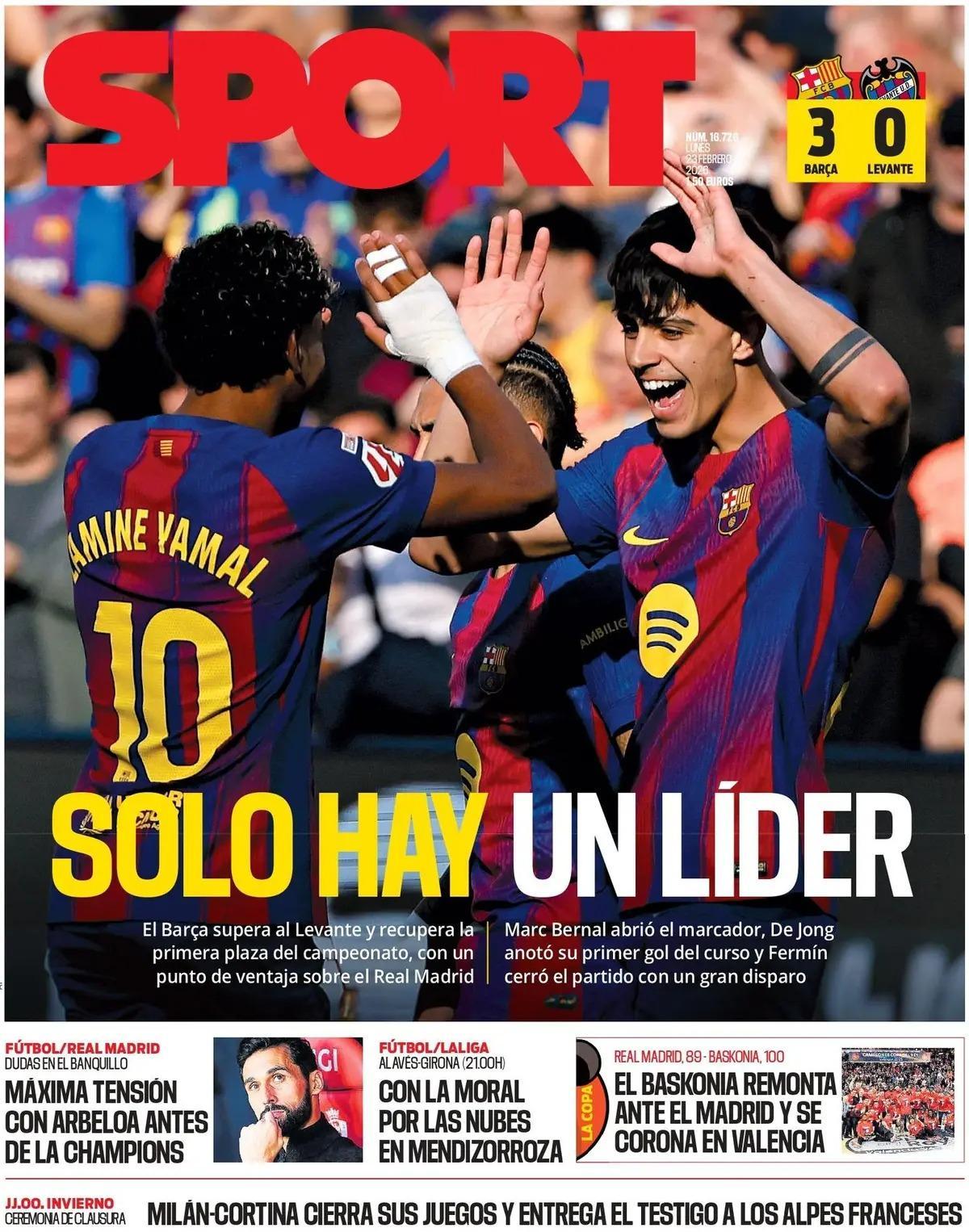 Estas son las portadas de la prensa deportiva de hoy