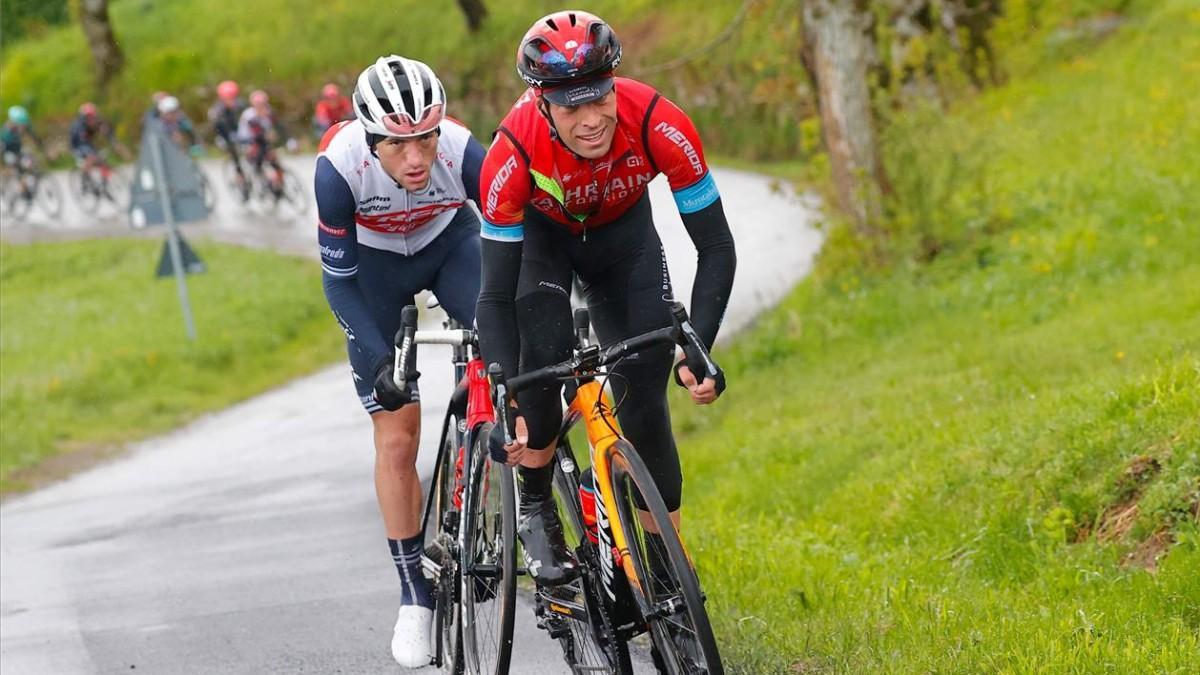 Mikel Landa enseñó los dientes en la primera etapa con montaña