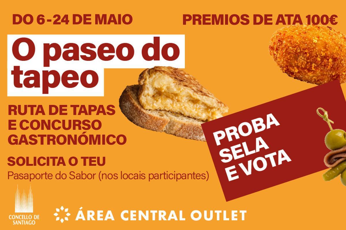 Cartel informativo de 'O paseo do tapeo'.