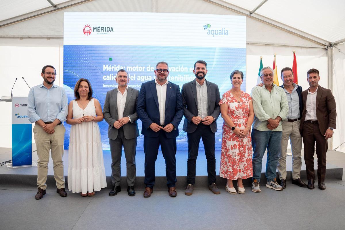 Así se moderniza el agua que bebe la capital extremeña.