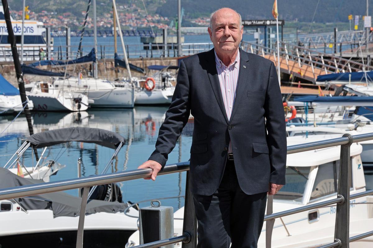 José Luis Fernández Santillana, en el puerto