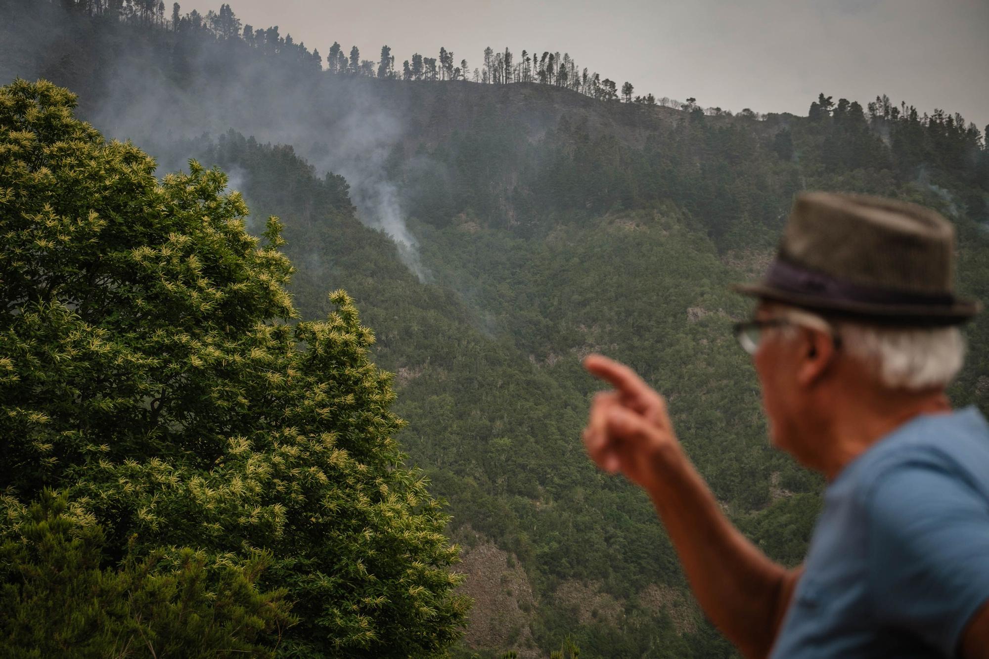 El incendio de Tenerife sigue activo