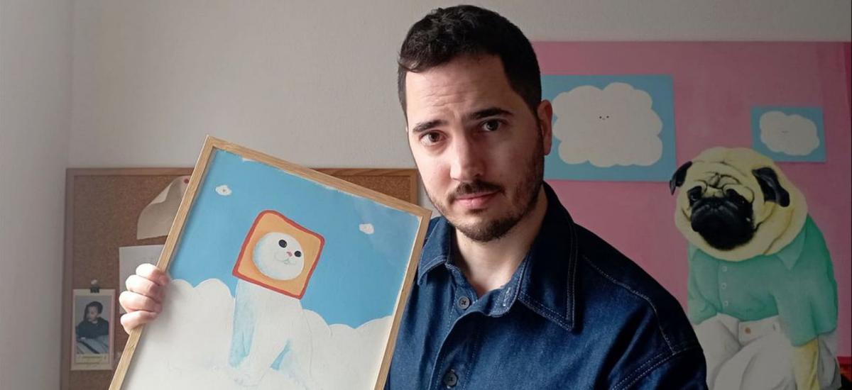 David Fidilgo Omil, creador de ‘Sanwich Cat’. | LOC