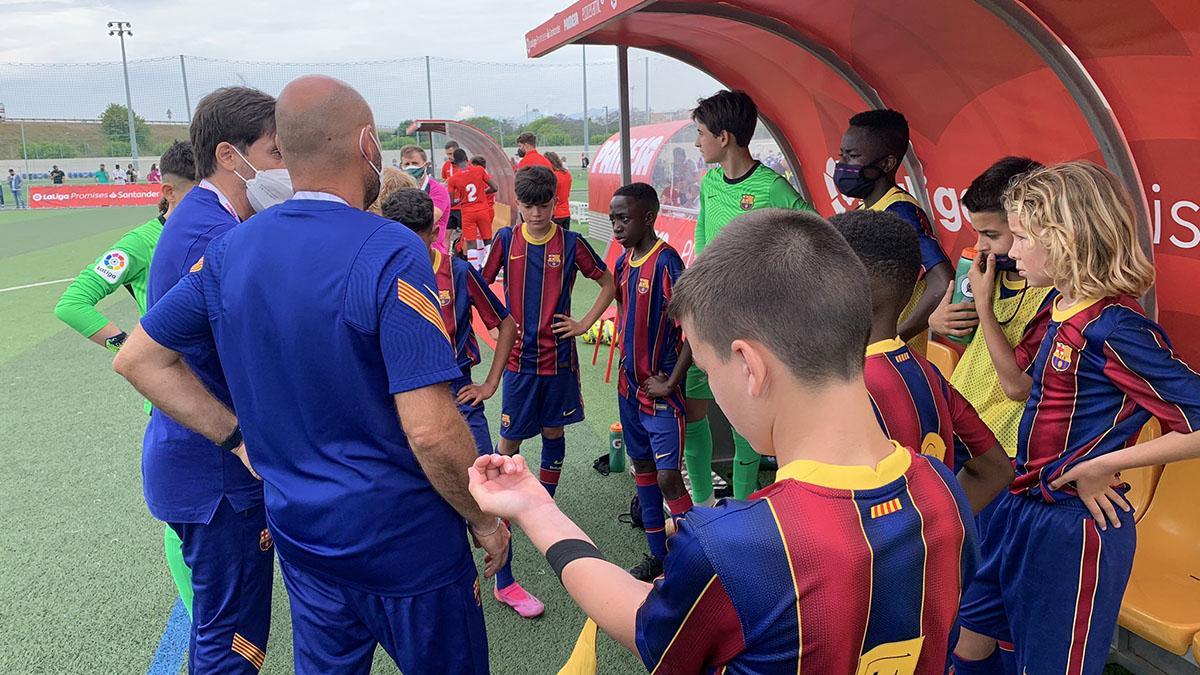 Los azulgranas, durante el torneo