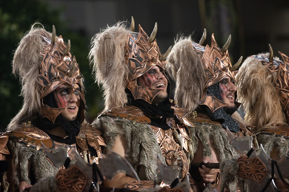 Desfile triunfal de las tropas cristianas en las Fiestas de Altea