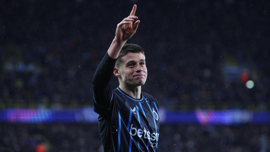 Tresoldi dio el gol del empate al Brujas que levantó a todo el estadio