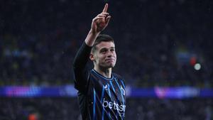 Tresoldi dio el gol del empate al Brujas que levantó a todo el estadio