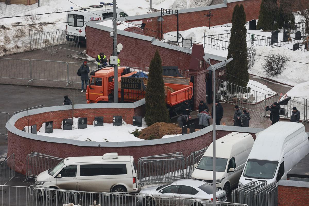 Funeral y ceremonia de despedida del político opositor ruso Alexei Navalny en Moscú