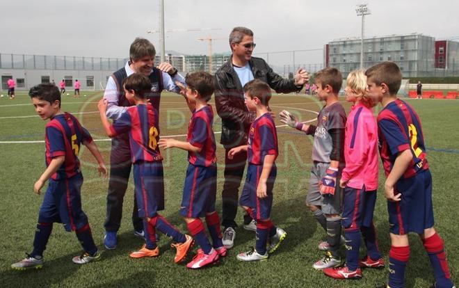 El benjamín del FC Barcelona campeón de liga