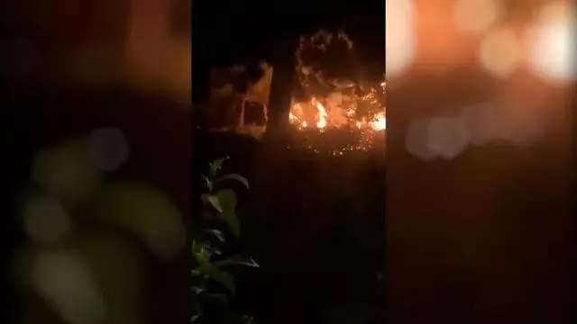 Incendio en el parque del Clot de Barcelona