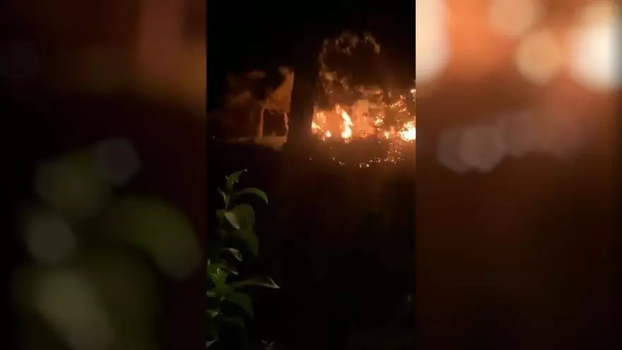 Incendio en el parque del Clot de Barcelona