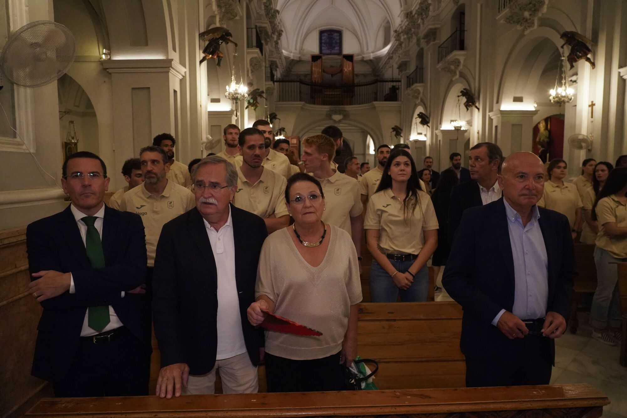 El Unicaja visita el Santuario de Nuestra Señora de la Victoria