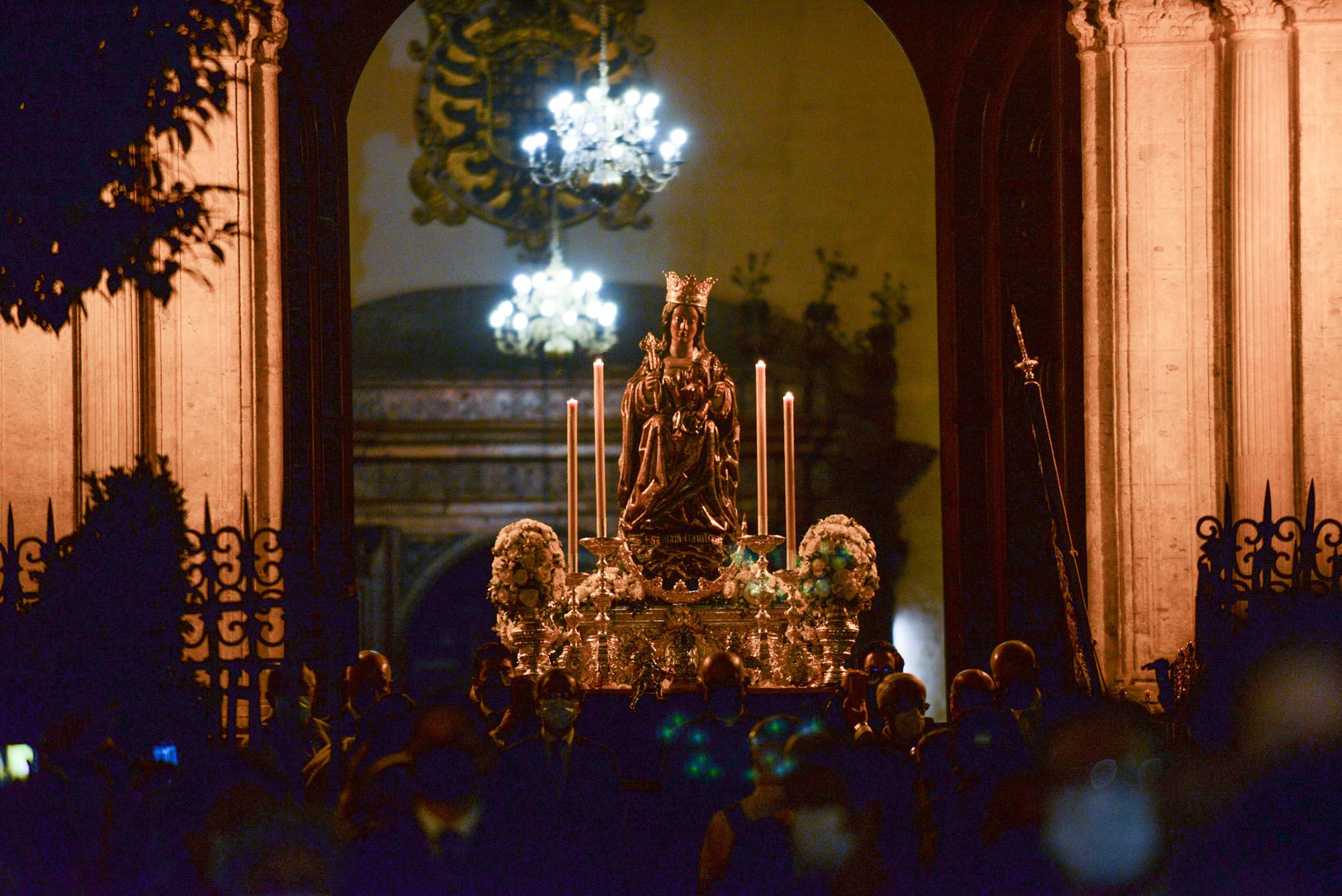 Traslado de la Virgen de la Victoria desde la Catedral de Málaga