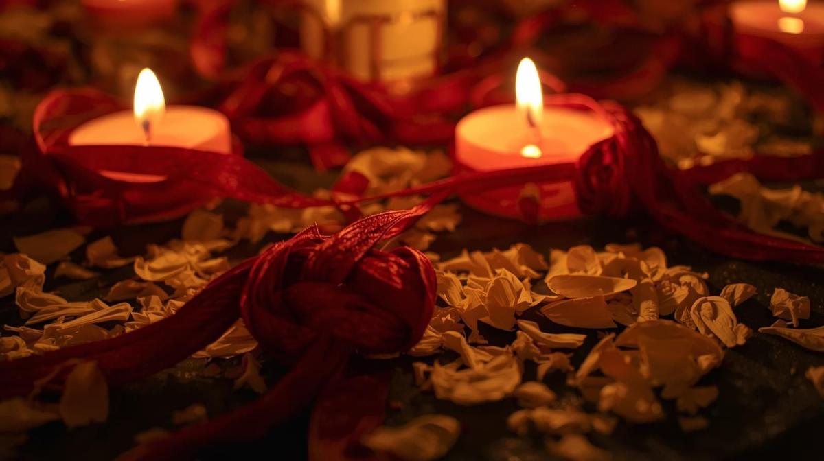 Cada elemento del ritual tiene un sentido: luz, unión y energía orientada hacia el equilibrio emocional.