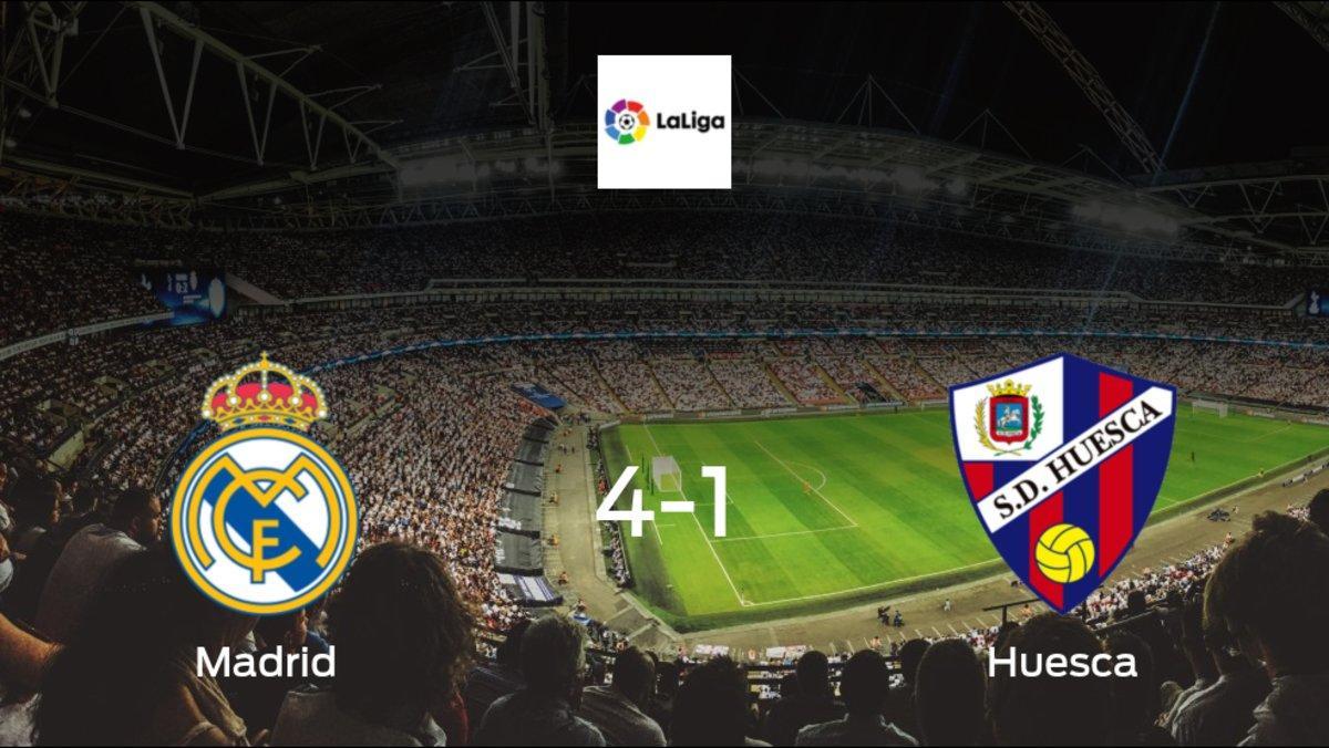 Madrid score 4 in win against Huesca with a 4-1 at Santiago Bernabeu