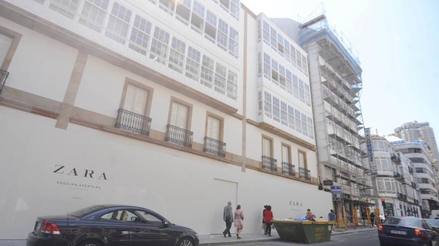 El edificio de Inditex de la calle Compostela.