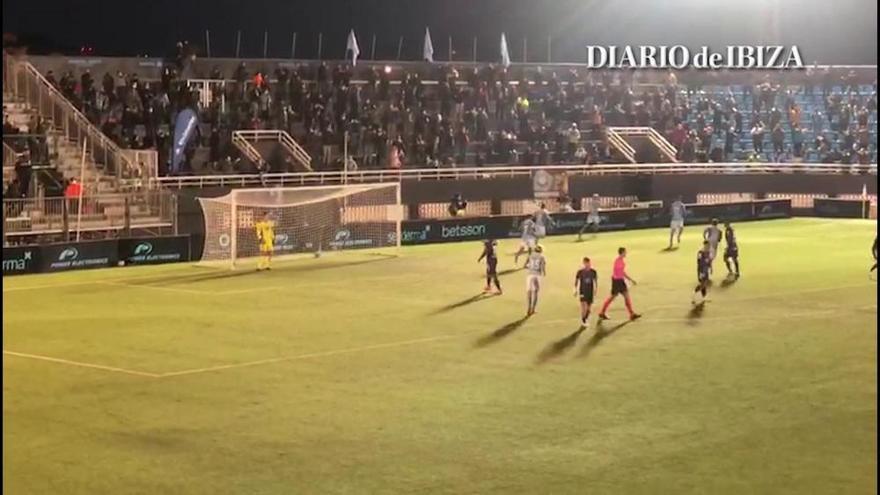 Cuarto gol de la UD Ibiza en Copa del Rey frente al Celta de Vigo