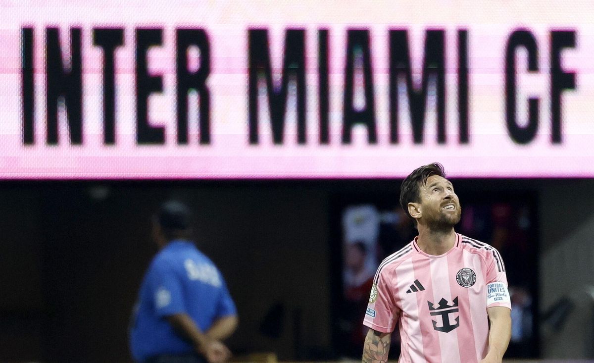 Lionel Messi del Inter Miami durante un partido del Mundial de Clubes. EFE/ERIK S. LESSER