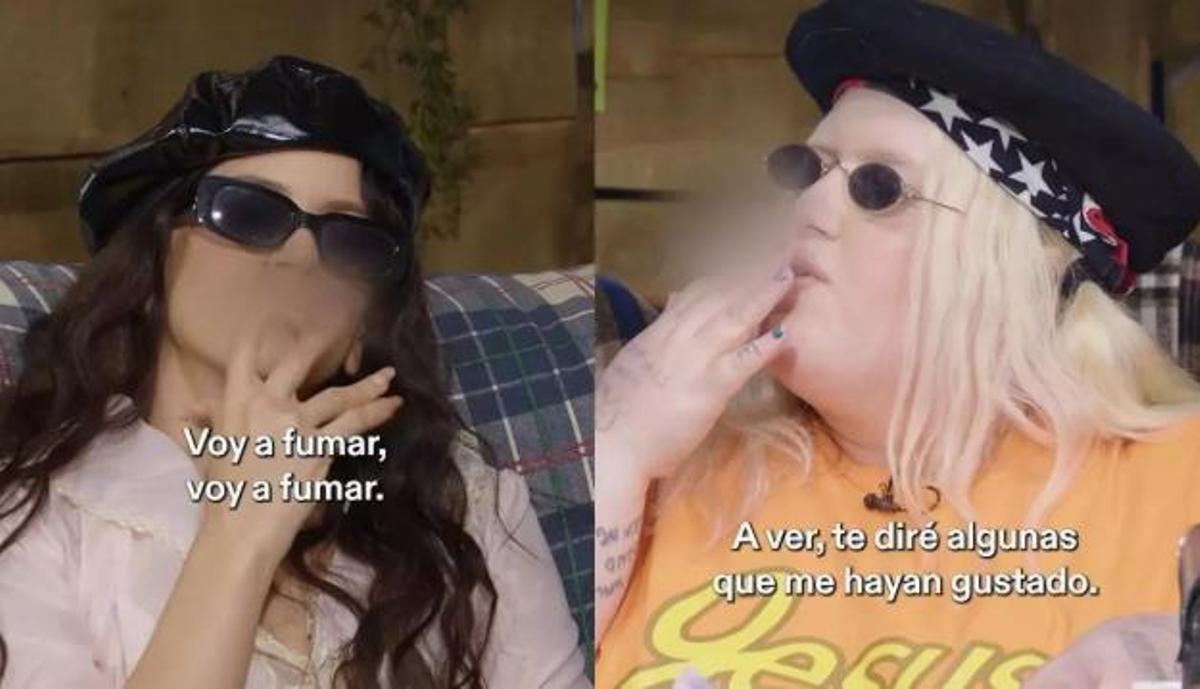 Nofumadores.org ha denunciat al pòdcast 'Special People Club', on Rosalía apareix fumant en un espai tancat i compartint cigarrets, cosa que incompleix la Llei Antitabac. / EPC