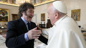Milei i el papa Francesc  es reconcilien al Vaticà