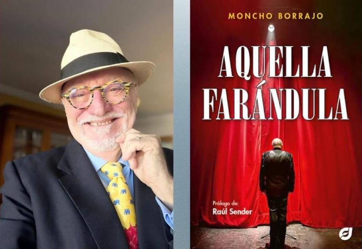 Moncho Borrajo y  la novela que presentará.