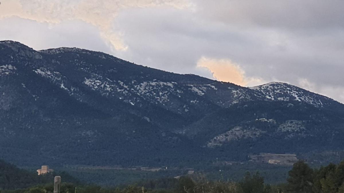 Nieve en la Font Roja.