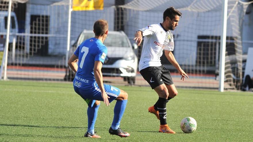 Noel Alonso, en el partido contra la Ponferradina.