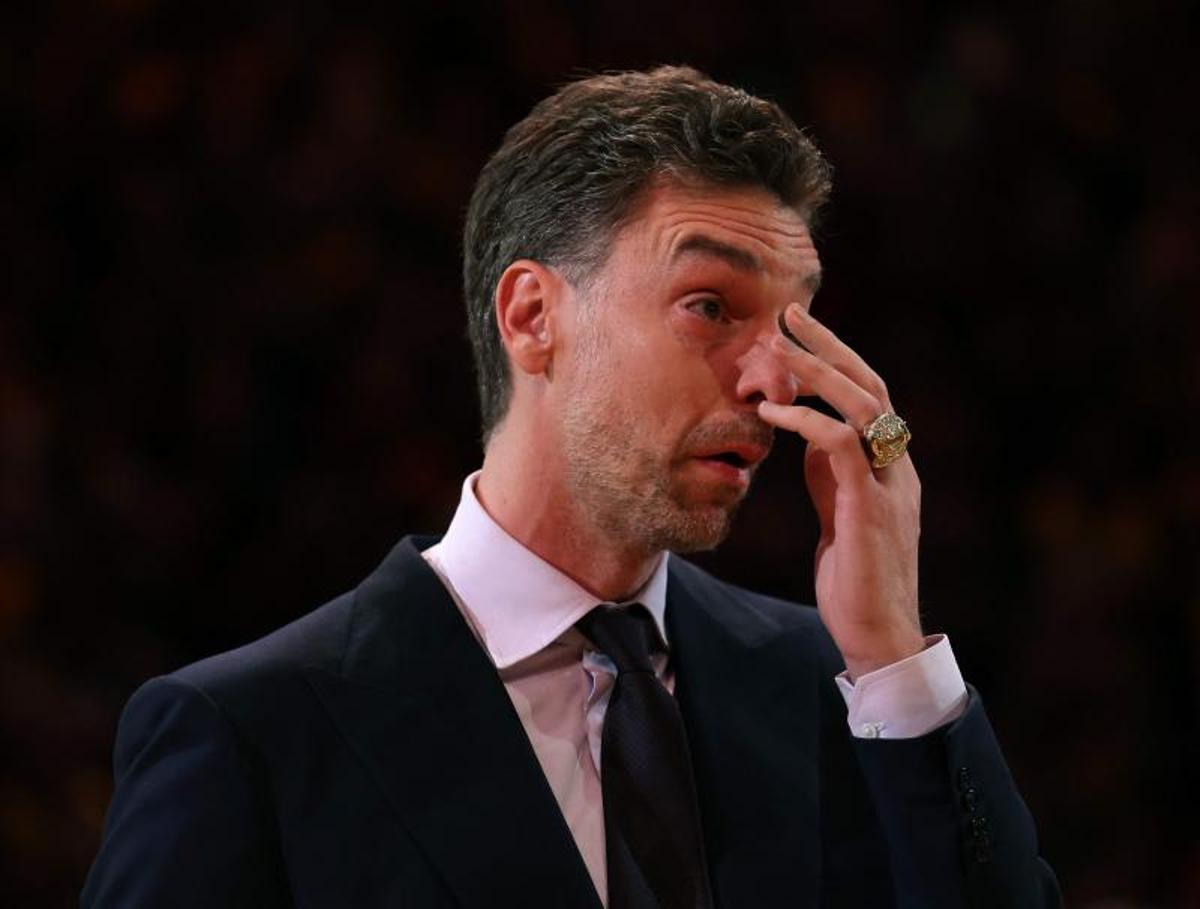 Las mejores imágenes de la ceremonia de la retirada de la camiseta de Pau Gasol con los Lakers