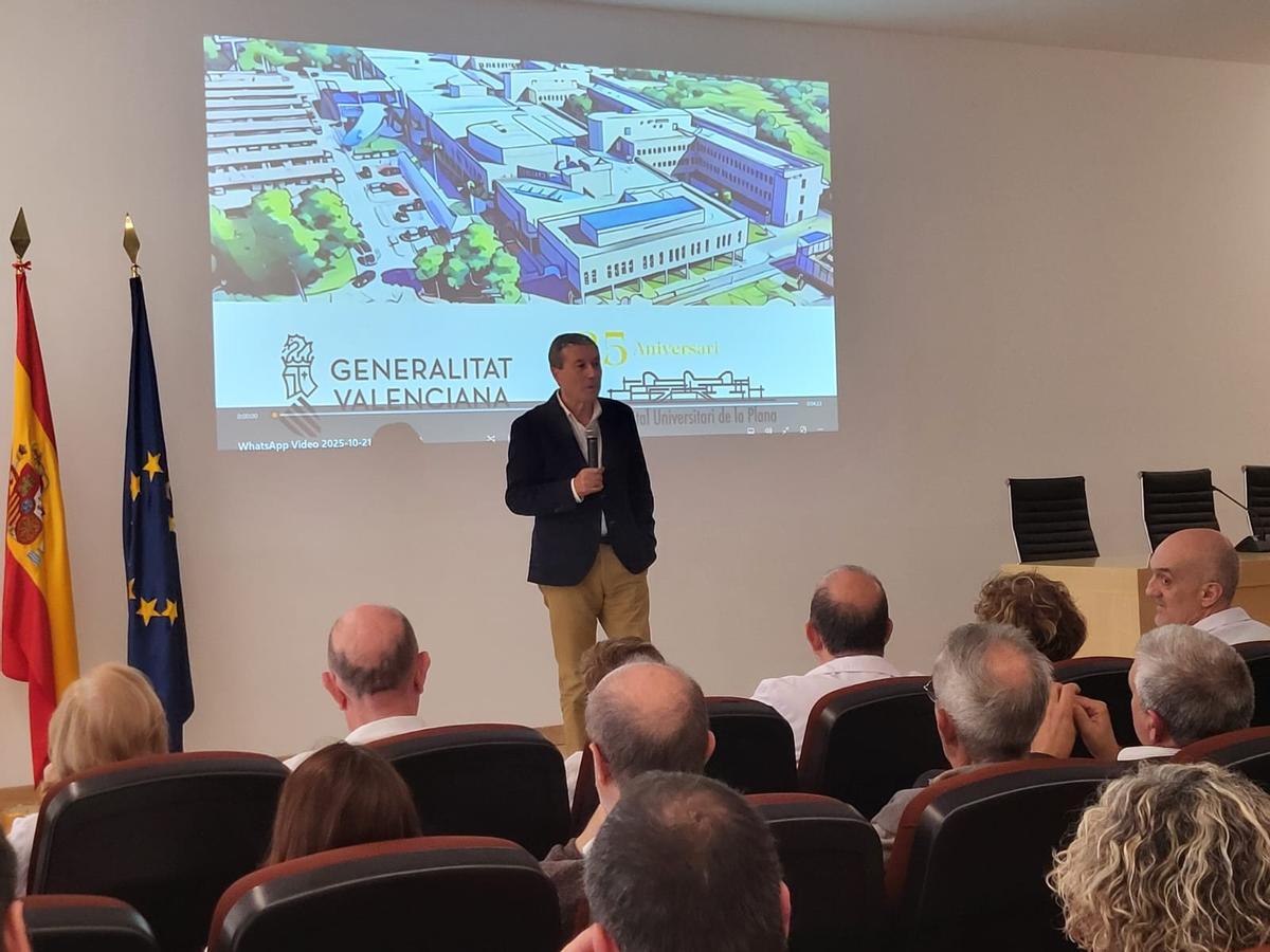 Marciano Gómez, en el hospital de La Plana.