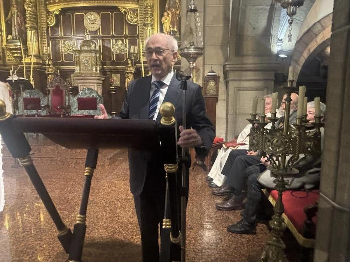 Otero Novas, durante el pregón