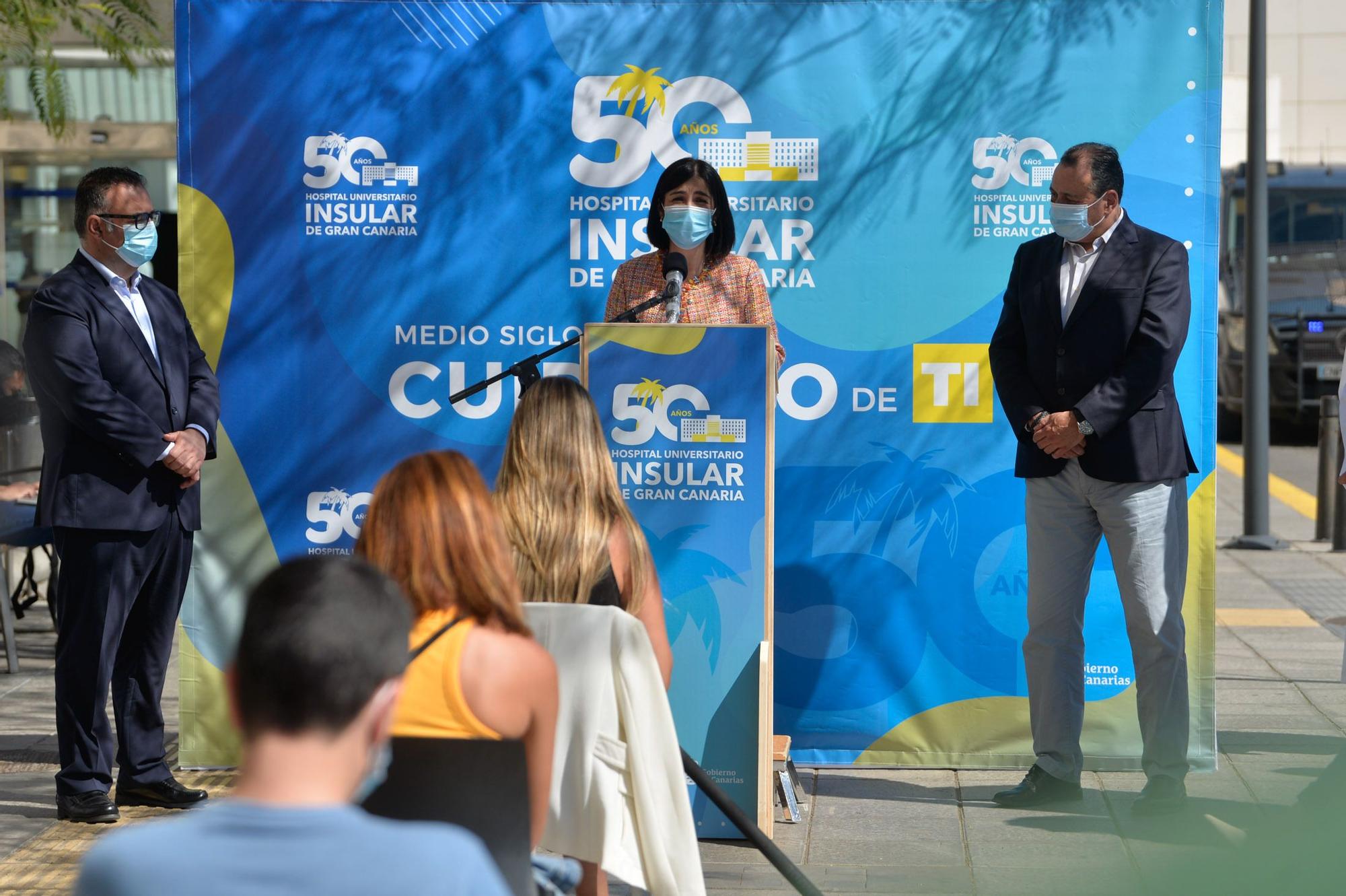 La ministra de Sanidad Carolina Darias visita el Hospital Universitario Insular de Gran Canaria