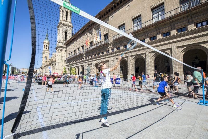 Día del Deporte en la Calle en la Plaza del Pilar de Zaragoza