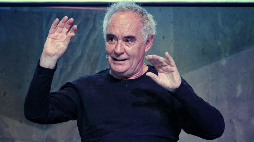 Ferran Adrià durante la presentación del curso de formación empresarial. | MARÍA PISACA