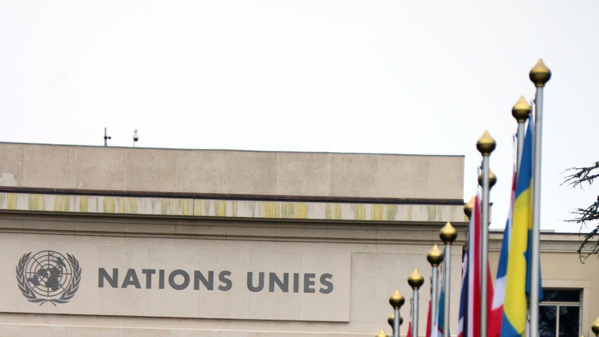 Pla general de l'edifici de les Nacions Unides a Ginebra