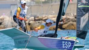 Botín y Trittel, en la Medal Race de París 2024