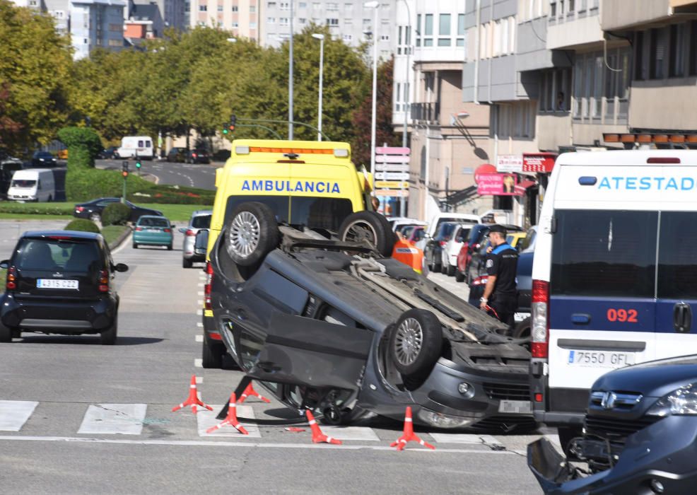 Accidente en la ronda de Outeiro